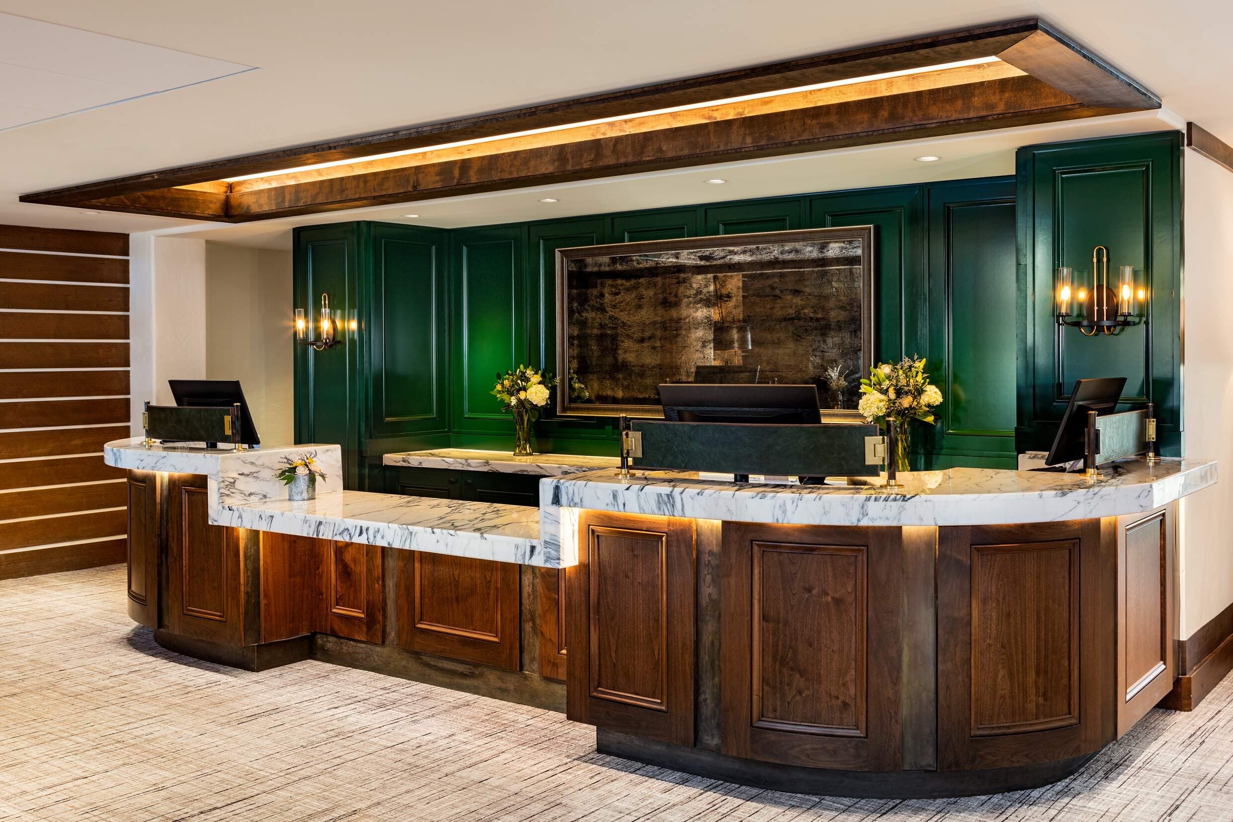Teton Mountain Lodge & Spa Front Desk at Teton Private residences