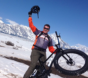 Fat biking near Jackson Hole. Fat biking near Jackson Hole.