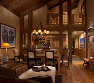 Crystal Springs Penthouse interior view. Crystal Springs Penthouse interior view.
