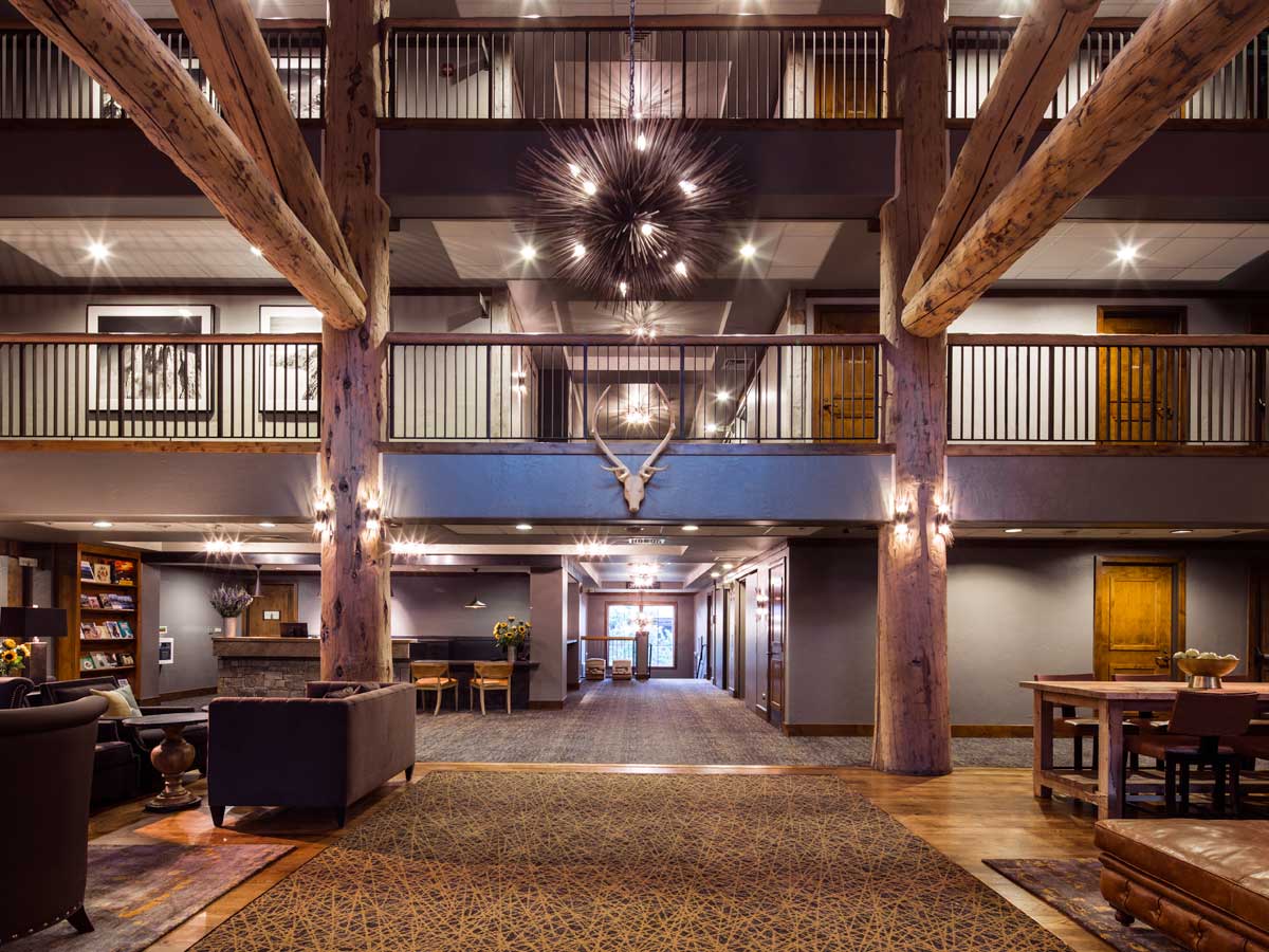 The inside of Teton Mountain Lodge. The inside of Teton Mountain Lodge.