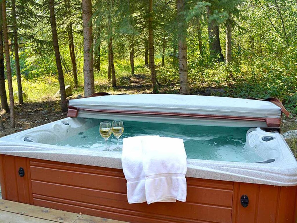 Blue Moose Lodge Hot Tub.