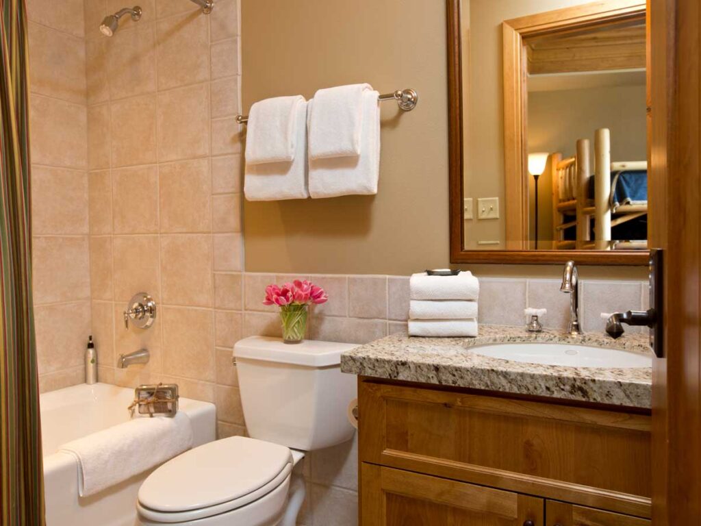 Crystal Springs Paintbrush Guest Bathroom.